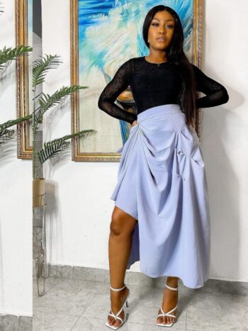 The floral skirt