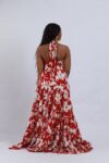 Maroon Floral Abalya 2