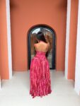 Halter Neck Pink Print 1
