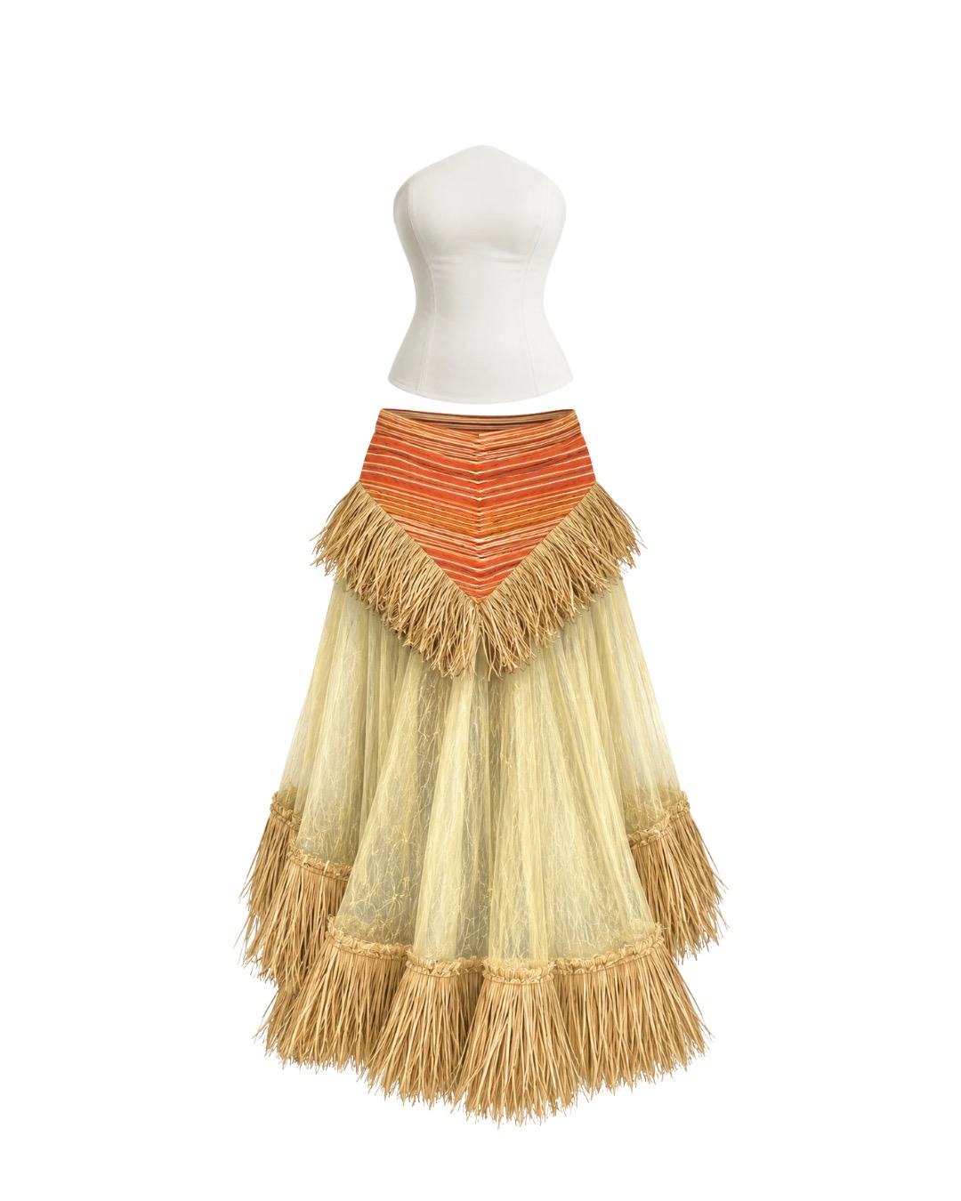 Mari-Raffia-Skirt-n-Top-