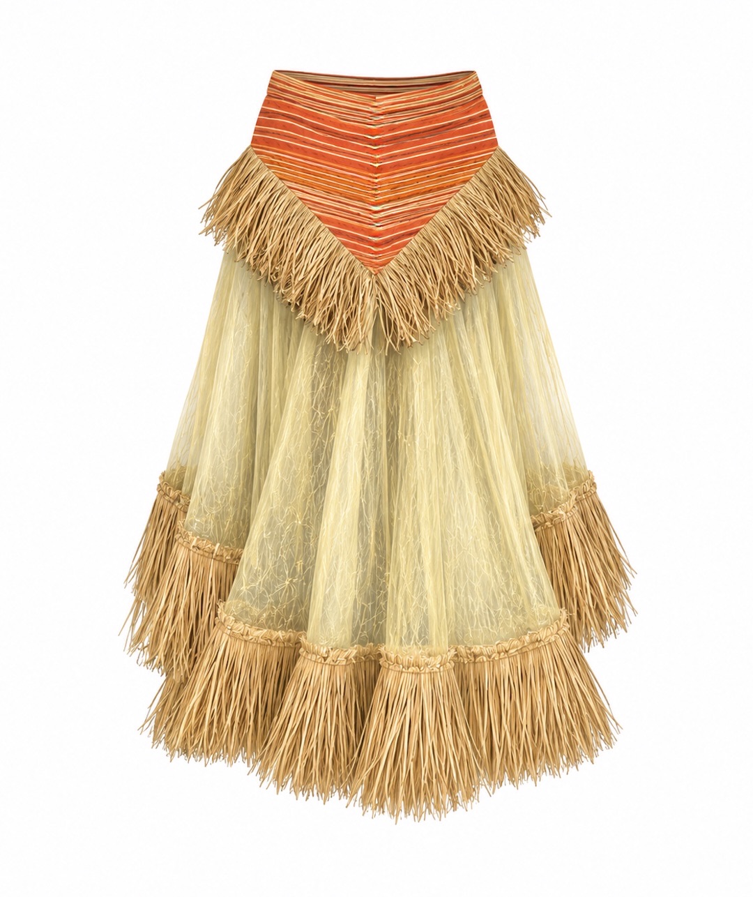 Mari Raffia Skirt and Top1